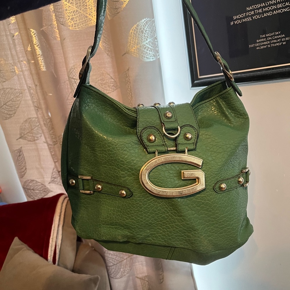 Green Guess purse
